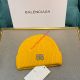 Balenciaga BB Knitted Hat In Yellow